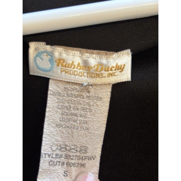 Rubber Ducky Black Deep Plunge Dress S - Picture 5 of 5